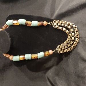 Anthropologie statement necklace in Bronze